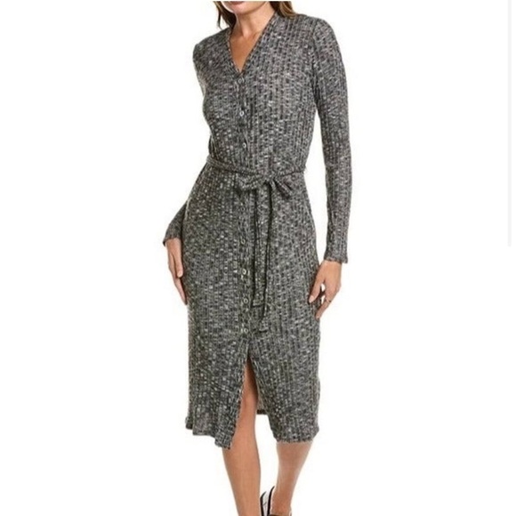 NWT- MICHEAL STARS Isa Cardigan LUXE JASPER BLACK MARL - Picture 1 of 16